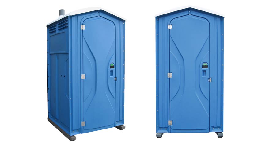 Long-term porta potty units on site in Shelbyville, Kentucky